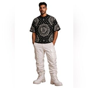 Men's White Cargo Pants
